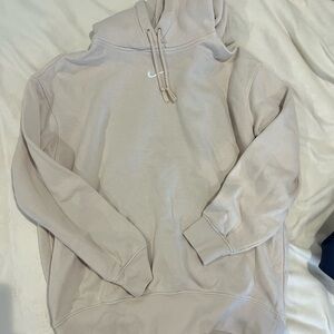 Cream Nike hoodie